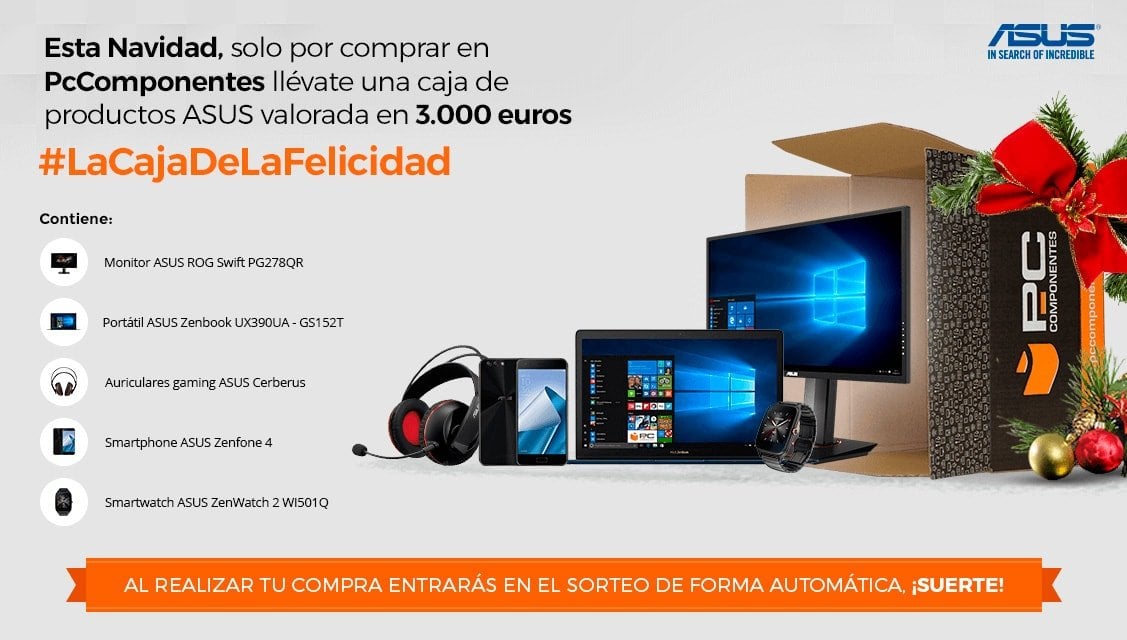 Promociones caja navidad asus