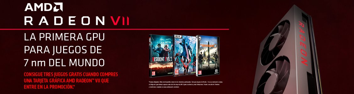 Promociones Gratis 3 juegos de regalo con RX 590 / RADEON VII / RX VEGA !!!