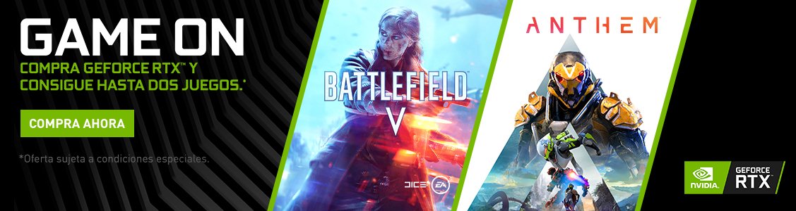 Promociones Llévate el juego Anthem con NVIDIA RTX 2080 / 2080TI !!!