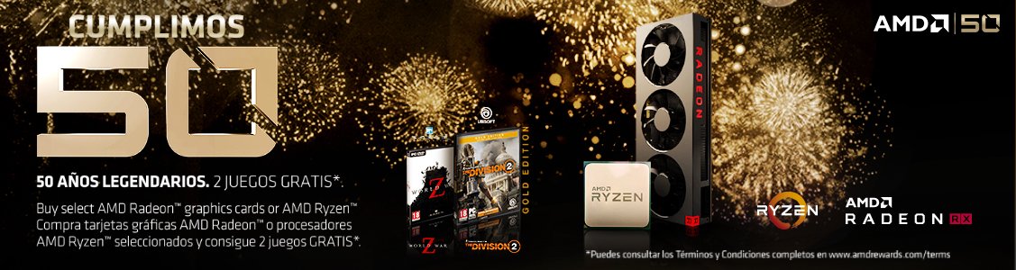 Promociones Gratis The Division 2 y World War Z FREE con AMD !!!