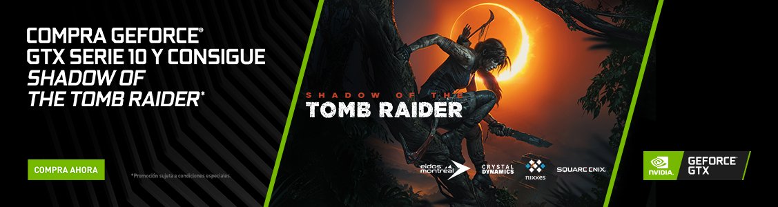 Promociones Llévate Shadow of the Tomb Raider con tu GTX 10 Series