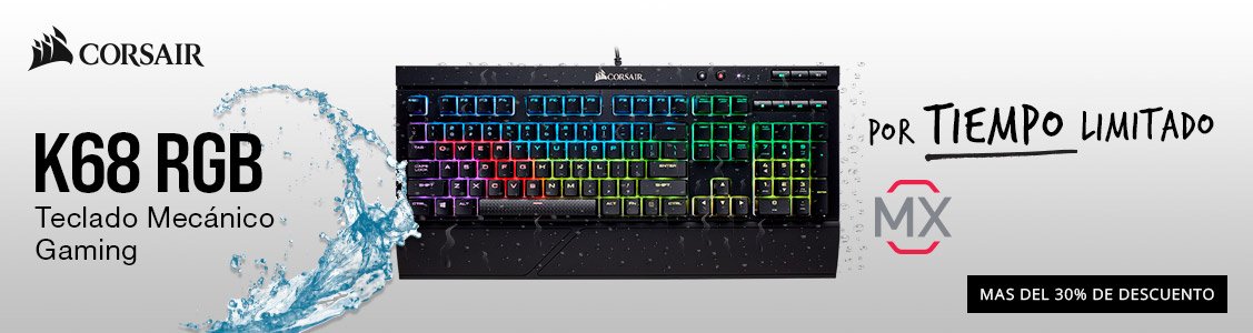 Promociones Corsair k68 RGB