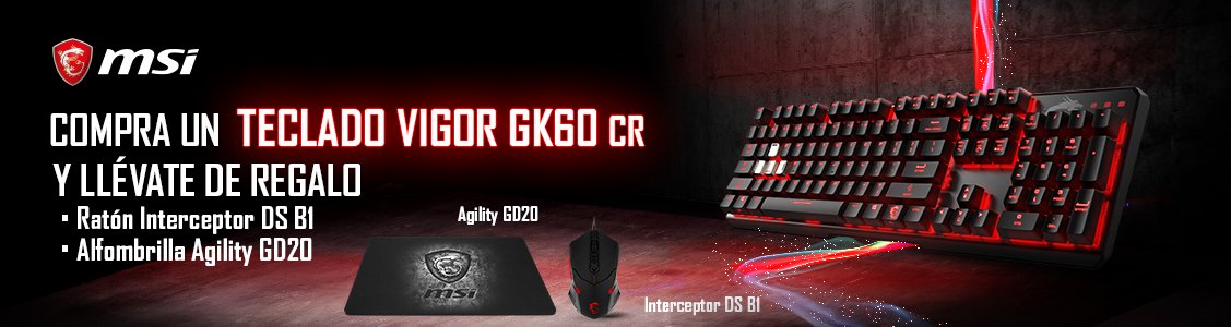 Promociones promocion msi vigor GK60 CR