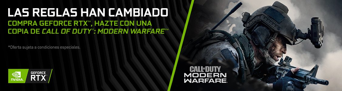 Promociones geforce rtx call of duty
