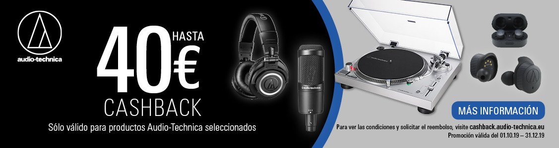 Promociones CASHBACK de Audio-Technica