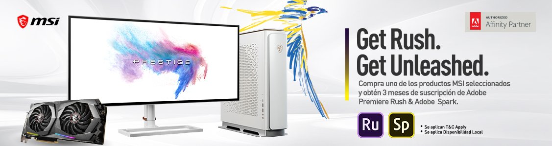 Promoción msi global get rush msi