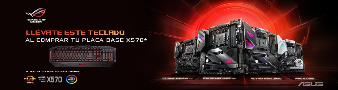 Promociones Llévate gratis un teclado gaming Asus MKII Retroiluminado !!!
