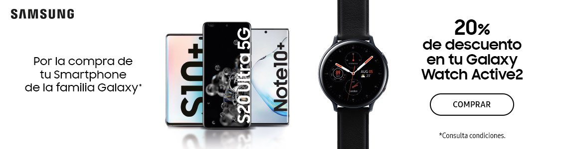 Promoción 20% Descuento Extra en tu Samsung Watch