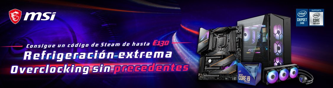 Promociones Consigue un codigo Steam de hasta 130€ con MSI Z490+Intel