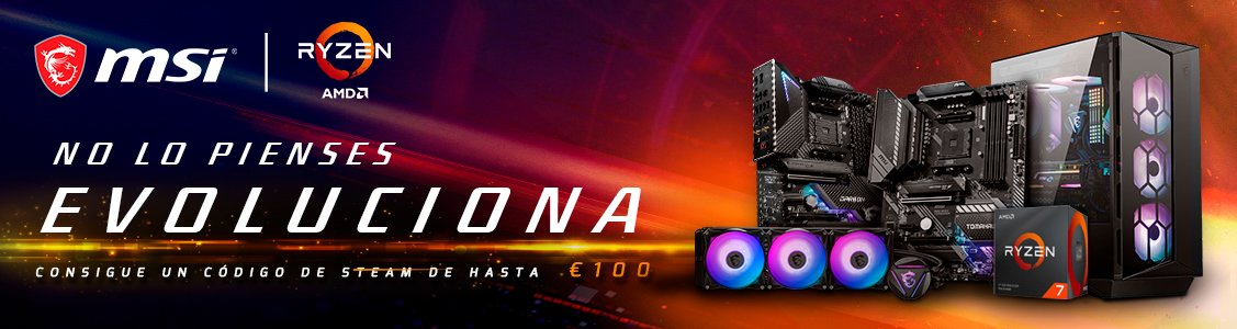 Promociones Consigue un codigo Steam de hasta 100€ con MSI B550