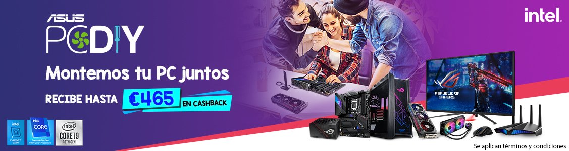 Promoción ASUS CASHBACK PC DIY GAMING