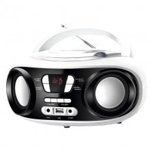 Brigmton W-501 Rádio CD/MP3 USB Bluetooth Branco en PcComponentes