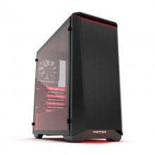 Phanteks Eclipse P400 Cristal Templado Negra/Roja en PcComponentes