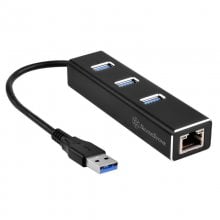 SilverStone EP04 Adaptador USB 3.0/Ethernet + HUB 3xUSB 3.0 en PcComponentes