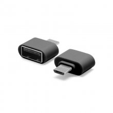 Unotec Mini Adaptador MicroUSB a USB OTG Negro en PcComponentes