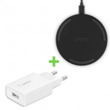 Belkin Pack Base de Carga Inalámbrica 10W Negra + Cargador Qualcomm Quick Charge 3.0 18W Blanco en PcComponentes