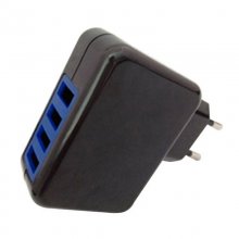 Leotec LECTAB4USB Cargador Smartphone y Tablet Cuádruple 5V 2A Negro en PcComponentes