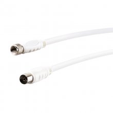 Schwaiger KVCKHQ191532 Cable Adaptador 1.5m Conector Hembra IEC-Conector Macho F (90dB) Blanco en PcComponentes