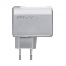 PNY Cargador Rápido 2 Puertos USB 2.4A Blanco en PcComponentes