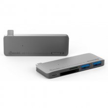 SilverHT Adaptador USB Tipo C a USB/SD/MicroSD Gris para MacBook 12" en PcComponentes