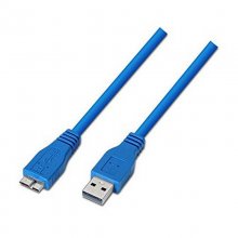 Nanocable Cable USB 3.0 Azul Tipo A a Micro USB Tipo B Macho/Macho 1m en PcComponentes
