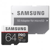 Samsung MicroSD PRO Plus 2017 64GB Clase 10 UHS-1 con Adaptador en PcComponentes