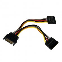 Startech Cable Adaptador Bifurcador Divisor Splitter de Alimentación SATA de 0,15m 2x Hembra en PcComponentes