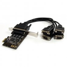 Startech Tarjeta Adaptadora PCI Express PCIe 4 Puertos Serie con Cable Multiconector RS232 Serial en PcComponentes