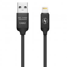 Unotec Cable Lightning 8 Pin a USB Silicona 30 cm Negro en PcComponentes