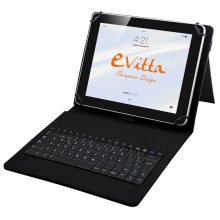 Evitta KeyTab Funda con Teclado Negra para Tablets de 9.7" a 10.1" en PcComponentes