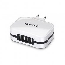 Tooq Cargador de Red USB 4xUSB 5V 6.8A Blanco en PcComponentes