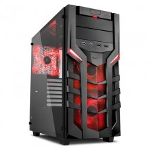 Sharkoon DG7000-G Cristal Templado USB 3.0 Negra/Roja en PcComponentes