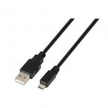 Nanocable Cabo USB 2.0 Tipo A para Micro USB Tipo B Macho/Macho 0.8m Preto en PcComponentes