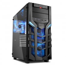 Sharkoon DG7000-G Cristal Templado USB 3.0 Negra/Azul en PcComponentes