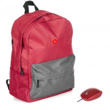 NGS Discovery Red Kit Mochila para Portátil 15.6" + Flame Ratón Óptico 1000DPI en PcComponentes