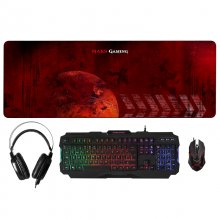 Tacens Mars Gaming Combo Gaming Teclado + Ratón + Auriculares + Alfombrilla XXL en PcComponentes