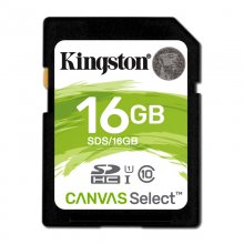 Tarjeta de Memoria Kingston Canvas Select SDHC 16GB UHS-1 U3 V30 en PcComponentes