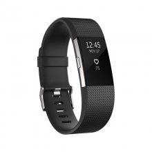 Fitbit Charge 2 Pulsera de Actividad Negra/Plata Pequeña en PcComponentes