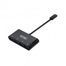 Nanocable Adaptador USB-C a 4x USB 3.0. USB-C/M-USB 3.0/H Negro 10 cm en PcComponentes