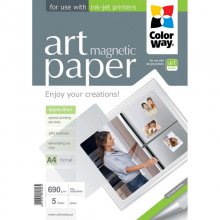 ColorWay Papel Fotográfico ART Glossy Magnetic 690 g/m2 A4 5 Unidades en PcComponentes