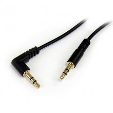 Startech Cable Audio Estéreo 3,5mm Acodado con Ángulo Recto Macho/Macho 30cm en PcComponentes