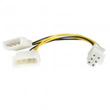 Startech Cabo Adaptador de Alimentação LP4 a PCI Express 6 Pins 15cm en PcComponentes