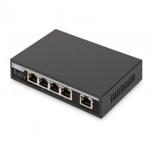 Digitus Switch 4 Puertos Gigabit PoE + 1 Puerto Uplink en PcComponentes