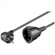 MicroConnect Prolongador Eléctrico Schuko Macho/Hembra 10m Negro en PcComponentes