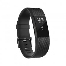 Fitbit Charge 2 Pulsera de Actividad Negra Pequeña Reacondicionado en PcComponentes