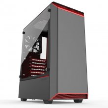 Phanteks Eclipse P300 Cristal Templado USB 3.0 Negra/Roja en PcComponentes