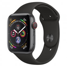 Apple Watch Series 4 GPS + Cellular 44mm Aluminio Gris Espacial con Correa Deportiva Negra en PcComponentes