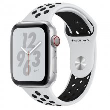 Apple Watch Nike+ Series 4 GPS + Cellular 44mm Aluminio Plata con Correa Deportiva Nike Platino Puro/Negra en PcComponentes