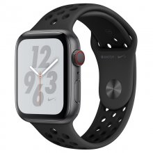 Apple Watch Nike+ Series 4 GPS + Cellular 44mm Alumínio Cinzento Sideral com Bracelete Desportiva Nike Antracite/Preta en PcComponentes
