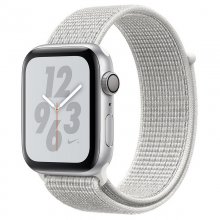 Apple Watch Nike+ Series 4 GPS 44mm Alumínio Prateado com Bracelete Loop Nike Branca Polar en PcComponentes